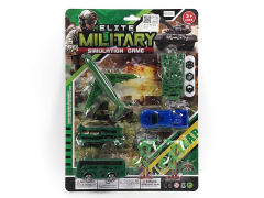 Free Wheel Military Car Set toys