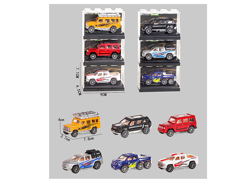 1:64 Die Cast Car Free Wheel(6S) toys
