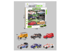1:64 Die Cast Car Free Wheel(6in1) toys