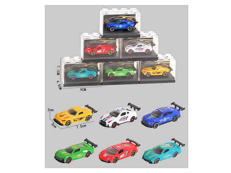 1:64 Die Cast Car Free Wheel(6S) toys