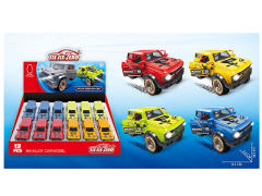 合金滑行开门小跑车（12只庄）