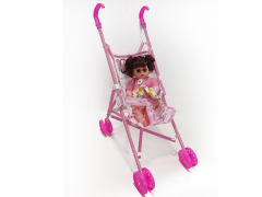 Plastic Go-Cart & Doll toys
