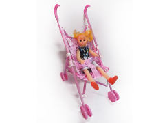 Plastic Go-Cart & Doll toys