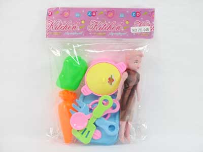 Kitchen Set & Doll(2S) toys