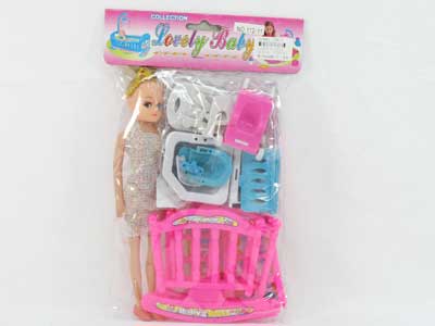 Baby Bed &  Doll Set toys