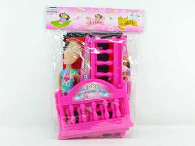 Baby Bed & Doll(3C) toys