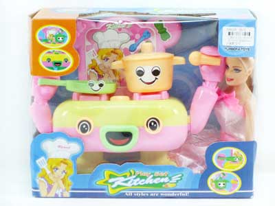 Cooking Set & Doll (2C) toys