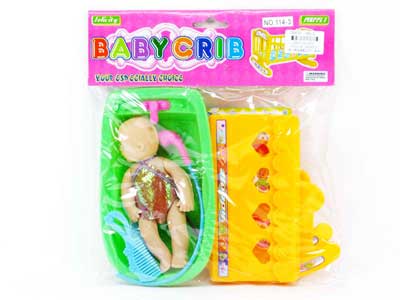 Baby Bed &  Doll Set toys