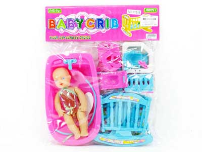 Baby Bed &  Doll Set toys