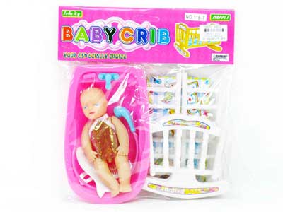 Baby Bed &  Doll Set toys