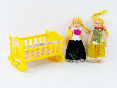 Baby Bed & Doll(2in1) toys