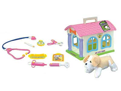 Dog House W/Doctor Set toys