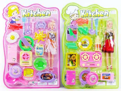 Kitchen Set & Doll(2S) toys