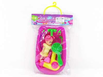 Tub Set & 3.5"Doll toys