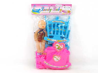 Baby Bed &  Doll Set toys