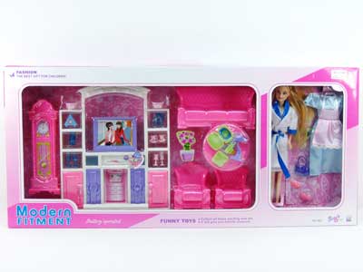 TV Set W/L_M & Doll toys