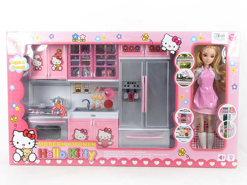 Kitchen Set & Doll W/L_M toys