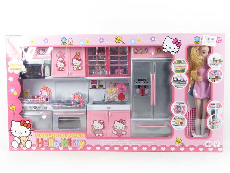 Kitchen Set & Doll W/L_M toys
