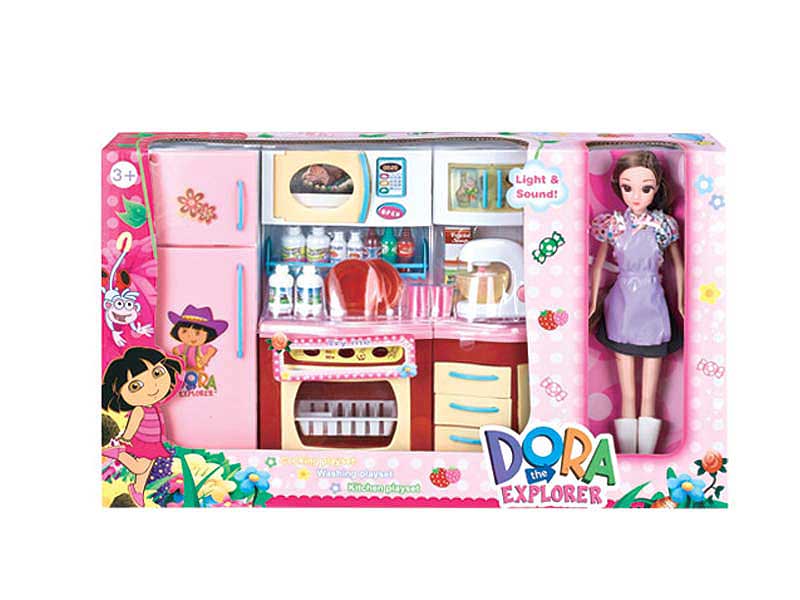Refrigerator & Doll toys