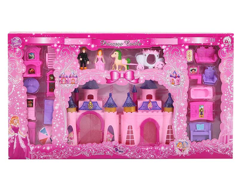 Musical castle w.light&Furniture toys