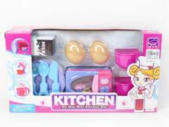 B/O Microwave Oven Set W/L toys