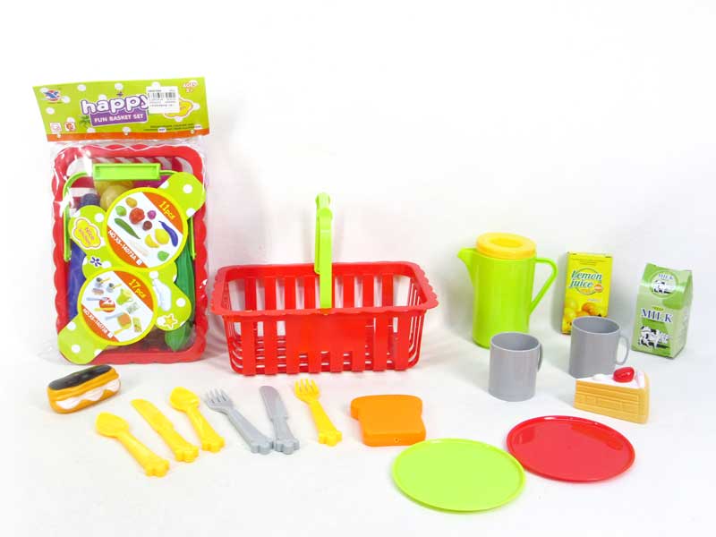 Vegetable & Fruit & Kitchen Basket Set（2S） toys