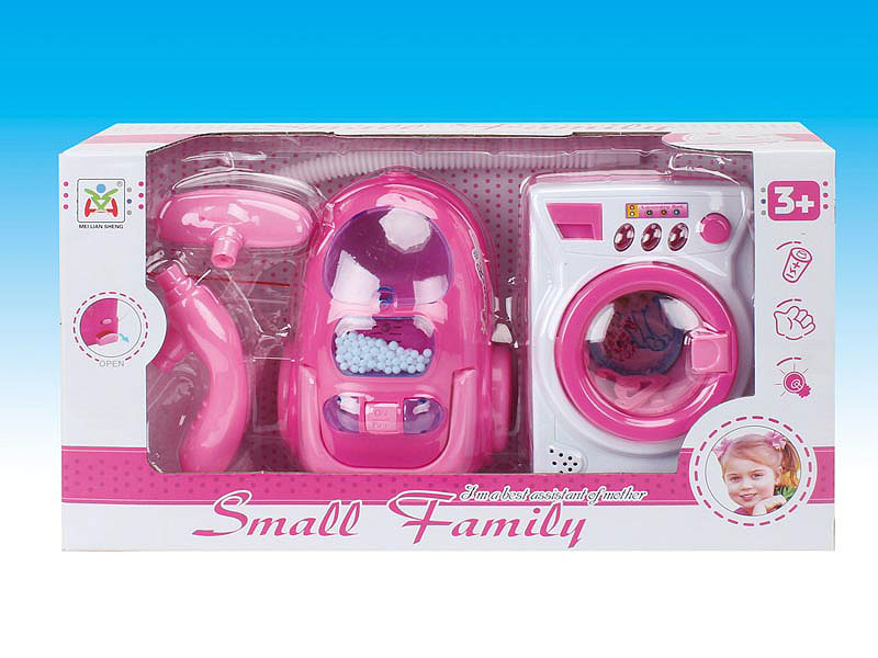 B/O Washer & Vacuum Cleaner W/L_M toys