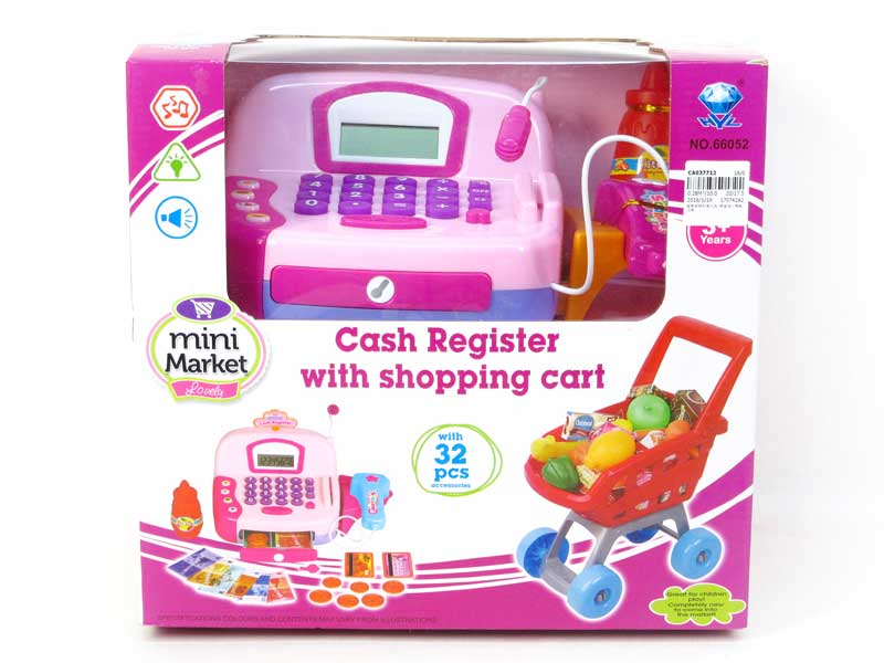 Cash Register W/L_S & Go-cart(2C) toys