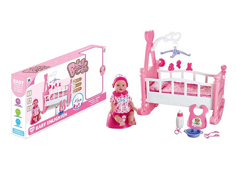 Baby Bed & 16inch Doll toys