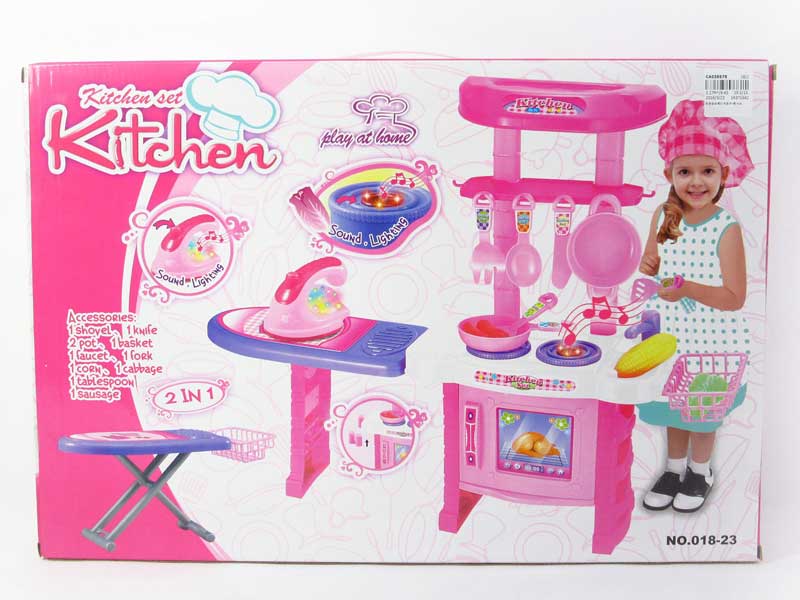 Kitchen Set W/L_M & Electric Iron toys