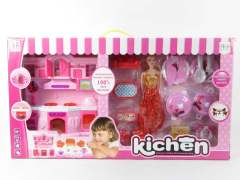 Kitchine Set W/L_M & Doll