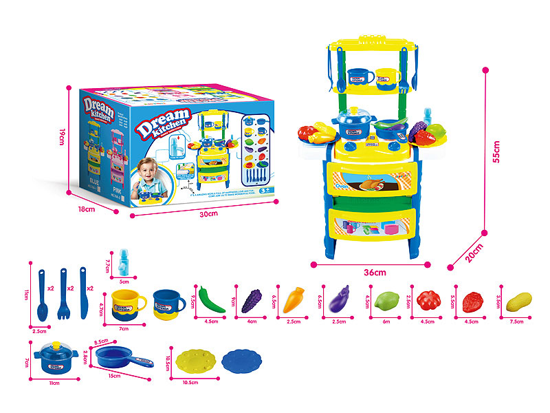 Kitchen Set W/L_S toys