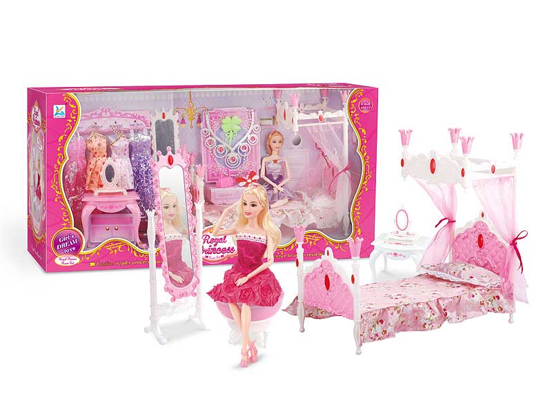Bed & 11inch Doll(2C) toys