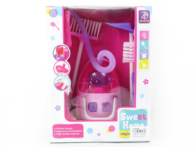 B/O Vacuum Cleaner W/L & Cleaner Set toys