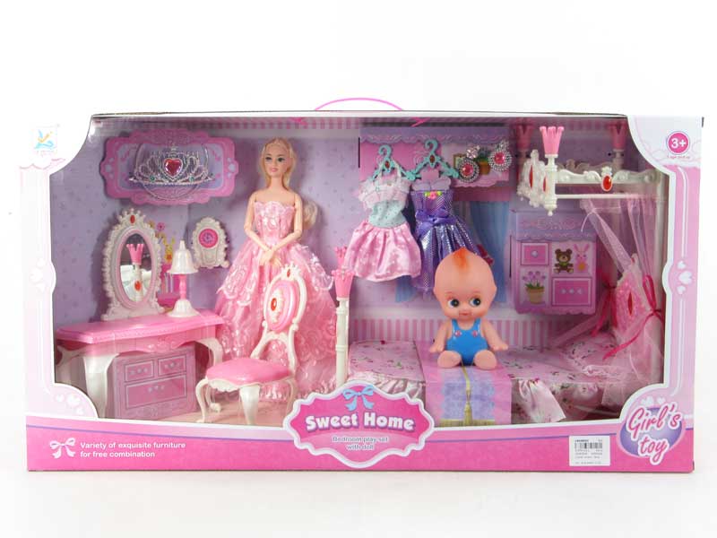Sweet Home & 11.5inch Doll(2S2C) toys