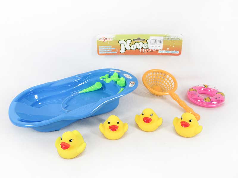 Tub Set & Latex Duck(2C) toys
