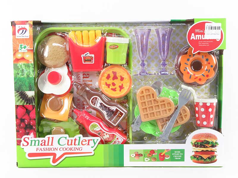 Hamburger Doughnut Food Set toys