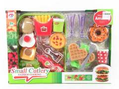 Hamburger Doughnut Food Set