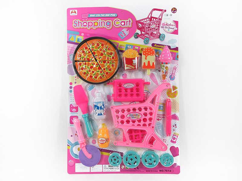 Shopping Car & Pizza Set toys
