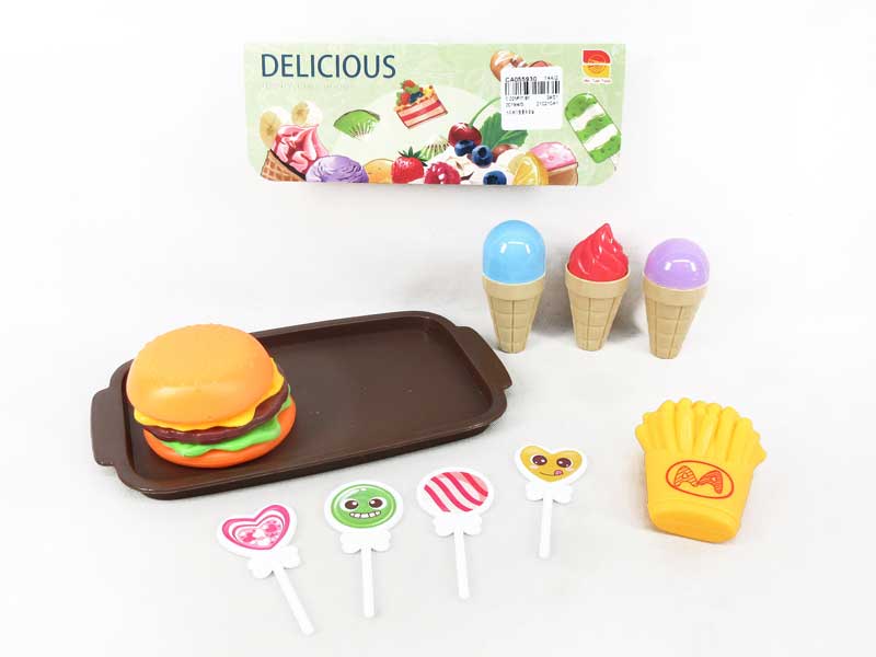 Ice-cream Hamburger Fries Set toys