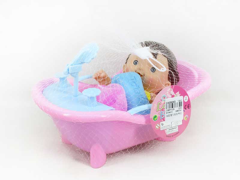 Tub Set & Doll W/IC toys