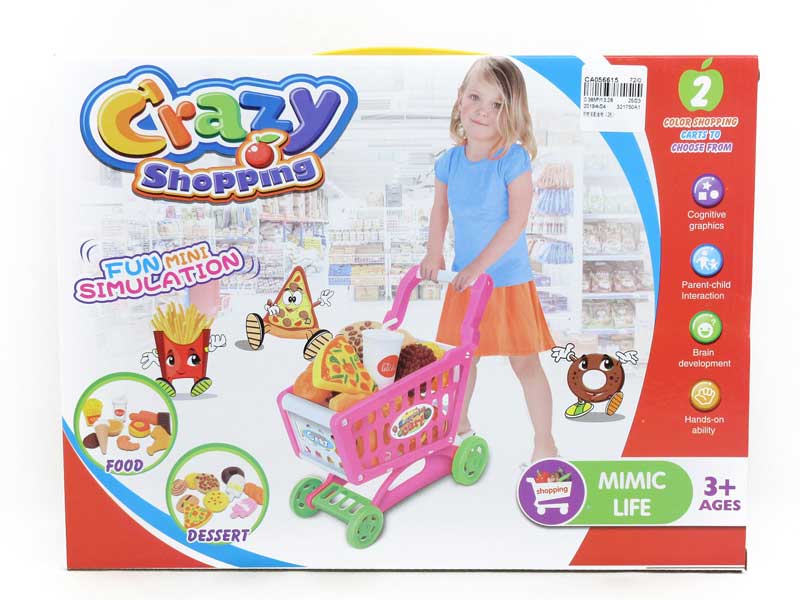 Shopping Car & Food(2C) toys
