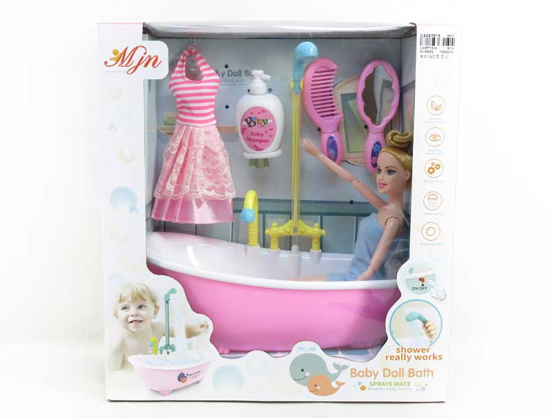B/O Bathtub & Doll toys