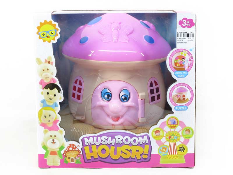 Mushroom House W/L_M(2C) toys