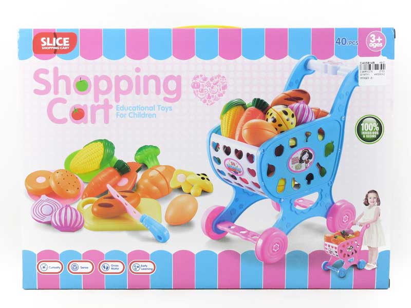 Shopping Car & Vegetable Set(2C) toys