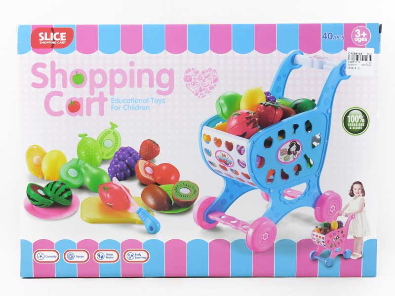Shopping Car & Fruit Set(2C) toys