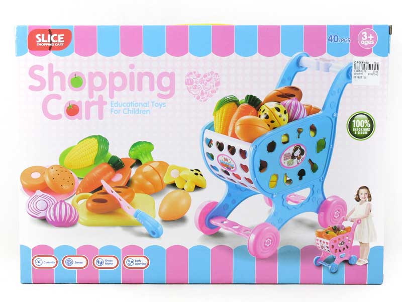 Shopping Car & Vegetable Set(2C) toys