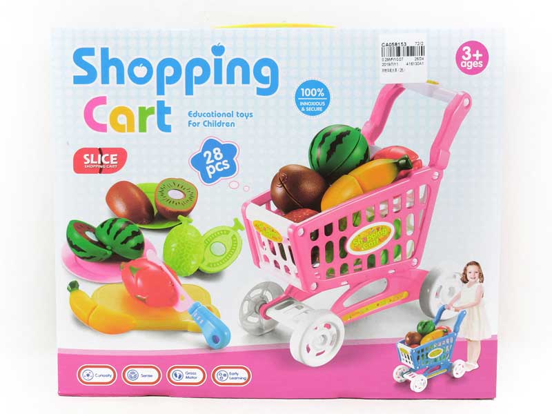 Shopping Car & Fruit Set(2C) toys