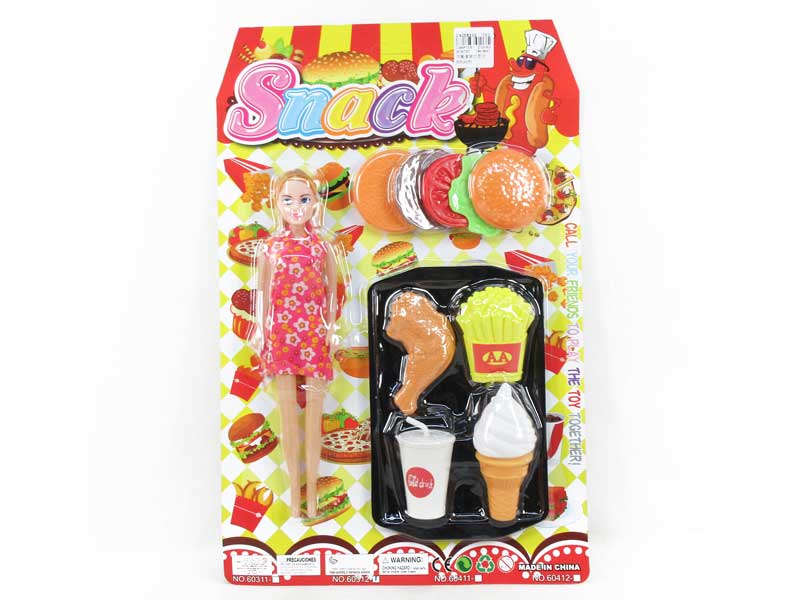 Fast Food Set & Doll toys