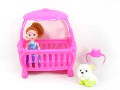 Cradle & 3.5inch Doll